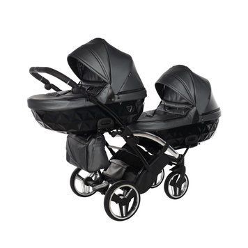 Універесальна коляска 2в1 для двійні Junama Fluo line Duo Slim 05