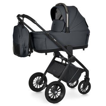 Универсальная коляска 2 в 1 El Camino Era ME 1100-2 Charcoal Gray с телескопической ручкой, тройная вентиляция люльки 2026