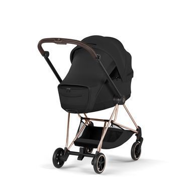 Люлька Cybex Mios/Coya Fold Lux ​​Style Collection Sepia Black сборка вместе с шасси, увеличенный капюшон, матрас Memory Foam