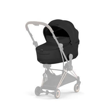 Люлька Cybex Mios/Coya Fold Lux ​​Style Collection Sepia Black сборка вместе с шасси, увеличенный капюшон, матрас Memory Foam