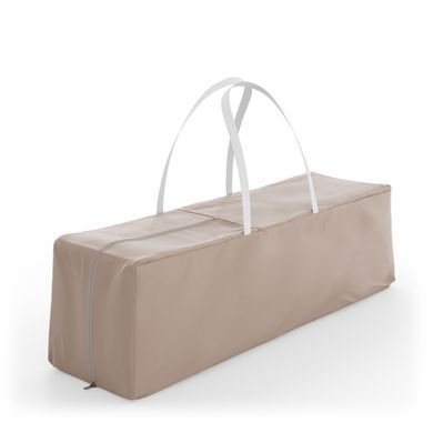 Ліжко-манеж с пеленатором Kinderkraft Leody Up Beige (KCLEODUPBEG00AC) з пеленальним столиком, 2 рівні матраци, легке складання, органайзер, мобіль