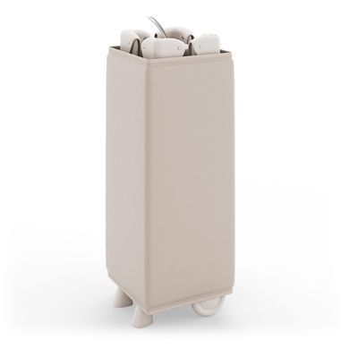 Ліжко-манеж с пеленатором Kinderkraft Leody Up Beige (KCLEODUPBEG00AC) з пеленальним столиком, 2 рівні матраци, легке складання, органайзер, мобіль