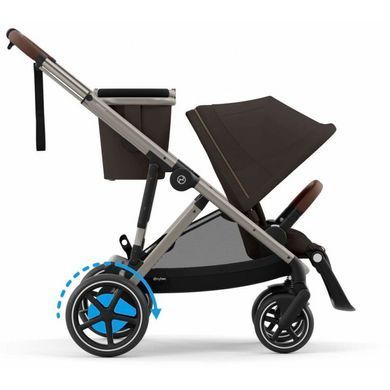 Прогулянкова коляска Cybex e-Gazelle S TPE Chocolate Brown з електроприводом