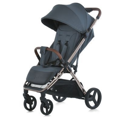 Прогулянкова коляска EL CAMINO ME 1192 AXIS Volcanic Gray компактне складання, тканини UPF+50 та великі колеса
