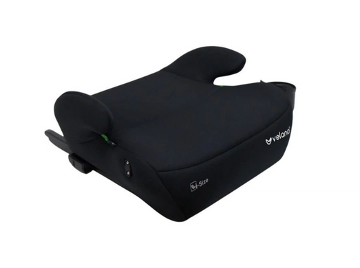 Бустер-автокресло VELANO Primo i-Size ISOFIX black с подстаканником, соответствует стандарту UN R129, съемный чехол, подлокотники