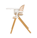 Стульчик для кормления 3в1 Lionelo CELIA WHITE NATURAL WOOD с регулировкой высоты сидения и подножки, съемный поднос, с трансормацией для старшего ребенка до 90 кг