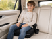 Бустер-автокресло VELANO Primo i-Size ISOFIX black с подстаканником, соответствует стандарту UN R129, съемный чехол, подлокотники