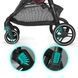 Прогулянкова коляска Kinderkraft Grande 2020 Black (KKWGRANBLK000N) маневрені колеса, регулювання спинки
