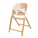 Стульчик для кормления 3в1 Lionelo CELIA WHITE NATURAL WOOD с регулировкой высоты сидения и подножки, съемный поднос, с трансормацией для старшего ребенка до 90 кг