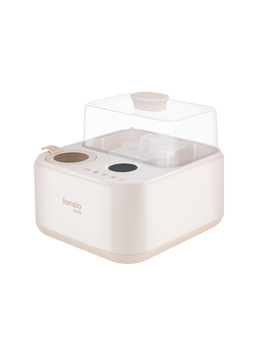 Стерилізатор для пляшечок 3в1 Lionelo STEAMUP BEIGE SAND з функцією підігріву та сушки, стерелізація до 4 пляшечок та аксесуарів одночасно