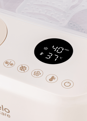 Стерилізатор для пляшечок 3в1 Lionelo STEAMUP BEIGE SAND з функцією підігріву та сушки, стерелізація до 4 пляшечок та аксесуарів одночасно