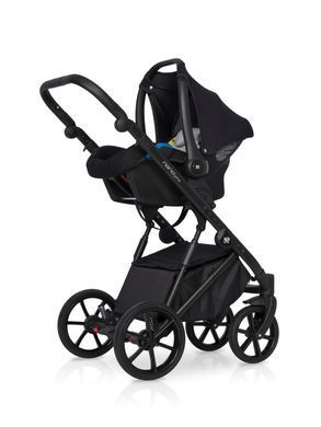 Универсальная коляска 2 в 1 Riko Nano Pro 04 (карамельная кожа, бежевая ткань)