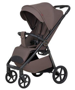 Прогулянкова коляска Carrello Bravo Carbon CRL-5530 Mineral Brown з LED-підсвіткою та компактним складанням