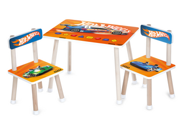Детский столик со стульчиками M 501-5 Хот Вилс (Hot Wheels)