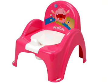 Дитячий горщик-стілець дитячий Tega Baby MONSTERS pink