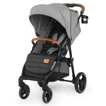 Прогулочная коляска Kinderkraft Grande 2020 Grey (KKWGRANGRY000N) маневренные колеса, регулировка спинки