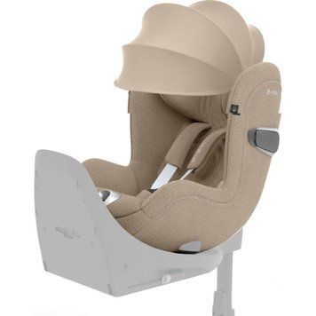Автокрісло Cybex Sirona T i-Size Plus Cozy Beige 12 рівнів підголівника, 5 рівнів нахилу спинки, поворотний механізм 360&deg;