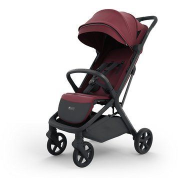 Прогулочная коляска Kinderkraft Nubi 3 Burgundy (KSNUBI03BRG0000) с большими колесами EVA, компактная автоматическая сборка, корзина на 5 кг