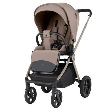 Коляска 2в1 CARRELLO Carrello Ultra F CRL-6556 Vintage Beige складання люльки разом із рамою, великі колеса з амортизацією, компактне складання