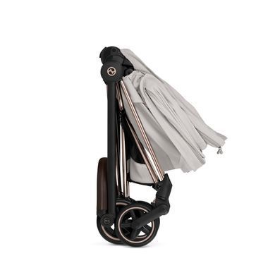 Люлька Cybex Mios/Coya Fold Lux Style Collection City Grey складання разом з шасі, збільшений капюшон, матрац Memory Foam