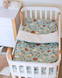 Постільний комплект для немовлят Baby Veres "Спейс блу" 3 елементи, бавовна, простирадло з резинкою