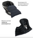 Зимовий конверт у коляску чи санки 2в1 Bair Arctic indigo blue 2025