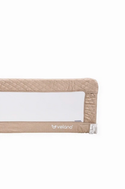 Защитный бортик для кровати VELANO Wolli beige с системой фиксации SafetyBelt, легкий и резкий монтаж