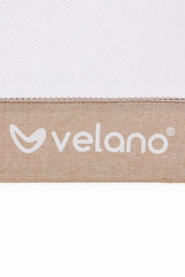 Защитный бортик для кровати VELANO Wolli beige с системой фиксации SafetyBelt, легкий и резкий монтаж