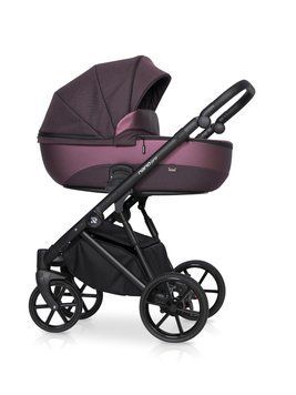 Универсальная коляска 2 в 1 Riko Nano Pro 05 (бордовая кожа, бордовая ткань)