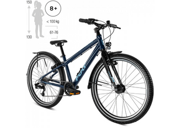 Дитячий велосипед Puky CYKE 24-8 ALU ACTIVE Racing Blue Freewheel 4472 для дітей 8 років+