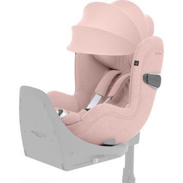 Автокрісло Cybex Sirona T i-Size Plus Peach Pink 12 рівнів підголівника, 5 рівнів нахилу спинки, поворотний механізм 360&deg;