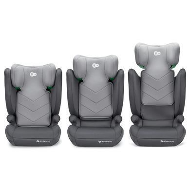 Автокрісло Kinderkraft i-Spark Grey (KCISPA00GRY0000) з системою H-GUARD SYSTEM, 10 рівнів регулювання підголівника, трансформація у бустер