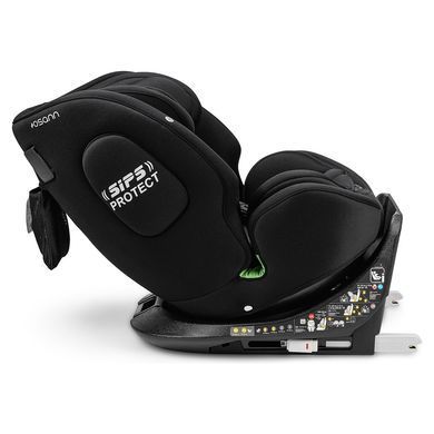 Автокрісло Osann One360 i-Size All Black з обертом на 360, Isofix і Top-Tether, сидіння анатомічної форми
