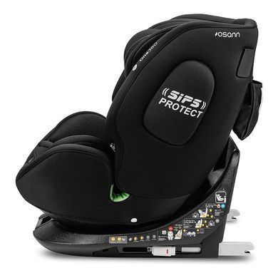 Автокрісло Osann One360 i-Size All Black з обертом на 360, Isofix і Top-Tether, сидіння анатомічної форми
