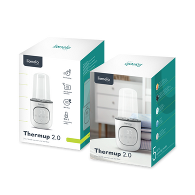 Подогреватель детских бутылочек и стерилизатор 5в1 Lionelo THERMUP 2.0 WHITE с сенсорной панелью, 5 режимов использования, предохранитель для защиты от перегрева
