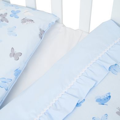 Постельный комплект для новорожденных Twins Romantic Spring collection Butterfly голубой 3 элемента