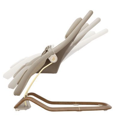 Шезлонг-гойдалка Maxi-Cosi Dove Pro Elegance Beige з еко-тканинами, вкладиш для новонароджених, режим вібрації CloudSoft