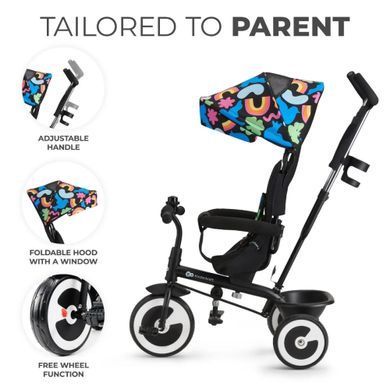 Триколісний велосипед Kinderkraft Aston Happy Shapes (KRASTO00HAP0000)