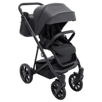 Універсальна коляска 2в1 Bair Vega Eco VE-12 Black (еко-шкіра)