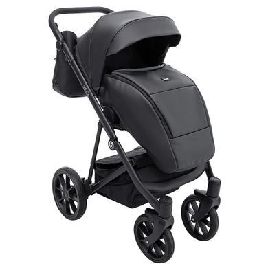 Універсальна коляска 2в1 Bair Vega Eco VE-12 Black (еко-шкіра)
