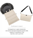 Зимний конверт в коляску или санки 2в1 Bair Arctic desert beige 2025
