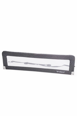 Защитный бортик для кровати VELANO Wolli grey с системой фиксации SafetyBelt, легкий и резкий монтаж