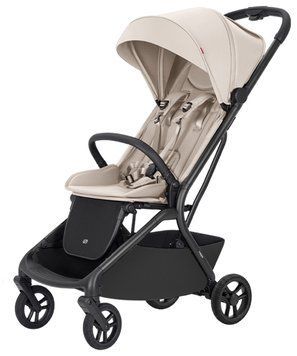 Прогулянкова коляска CARRELLO Magia 2.0 CRL-5655 Laguna Beige легка вага, збільшені колеса, компактні розміри ручної поклажі
