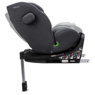 Автокрісло Osann One360 SL i-Size Universe Grey з Isofix та опорною ногою, оберт на 360&deg;, 14 позицій підголівника, магнітні тримачі ременів