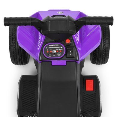 Квадроцикл дитячий Bambi Racer M 6362E-9 фіолетовий на акумуляторі, педаль газу, фари зі світлом, 2 мотори
