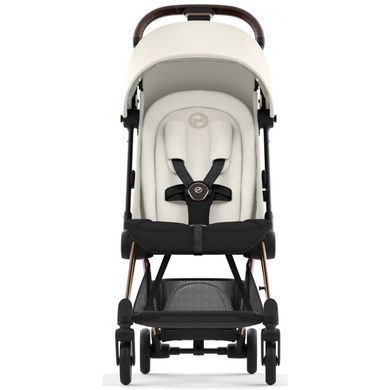 Прогулянкова коляска Cybex Coya 2023 Off White шасі Rosegold легка та компактна для подорожей