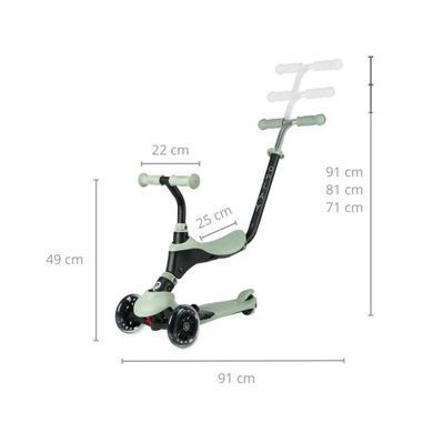 Триколісний дитячий самокат 3 в 1 Qplay Sema Pro Led Green