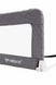 Защитный бортик для кровати VELANO Wolli grey с системой фиксации SafetyBelt, легкий и резкий монтаж