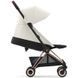 Прогулянкова коляска Cybex Coya 2023 Off White шасі Rosegold легка та компактна для подорожей