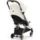 Прогулянкова коляска Cybex Coya 2023 Off White шасі Rosegold легка та компактна для подорожей